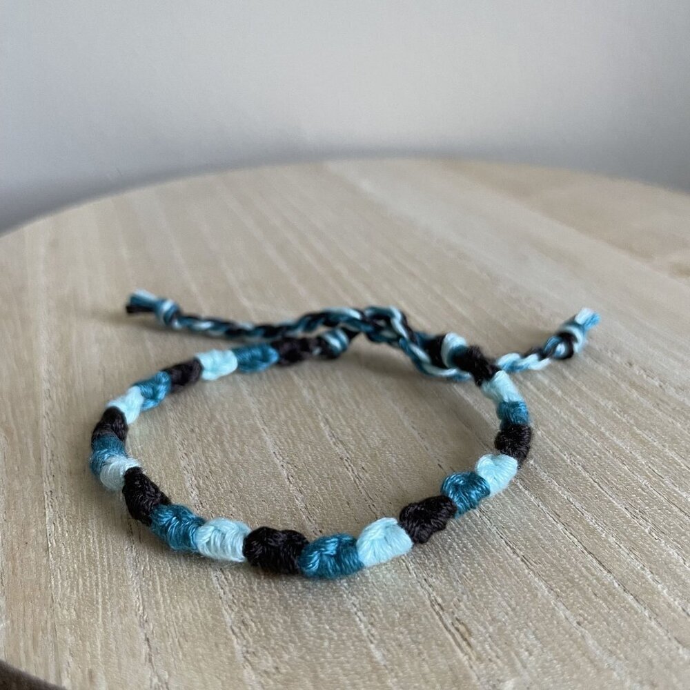 Luz Bracelet, anklet, trendy, comfortable, tie, embroidery thread, woven, gift,